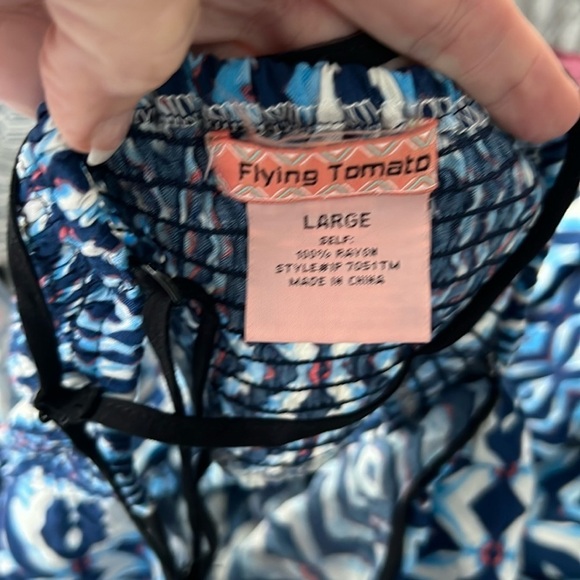 Anthro’s Flying Tomato,Palazzo Wide-Leg Romper/Jumpsuit,Excellent Cond.,Size L - Picture 4 of 11